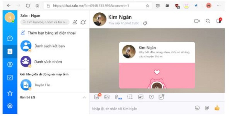 diendaydunhungthongtincanhancua1trong2taikhoanzalocuaminhdecothedangnhap Hướng dẫn 2 cách đăng nhập 2 tài khoản Zalo cùng lúc trên máy tính, laptop