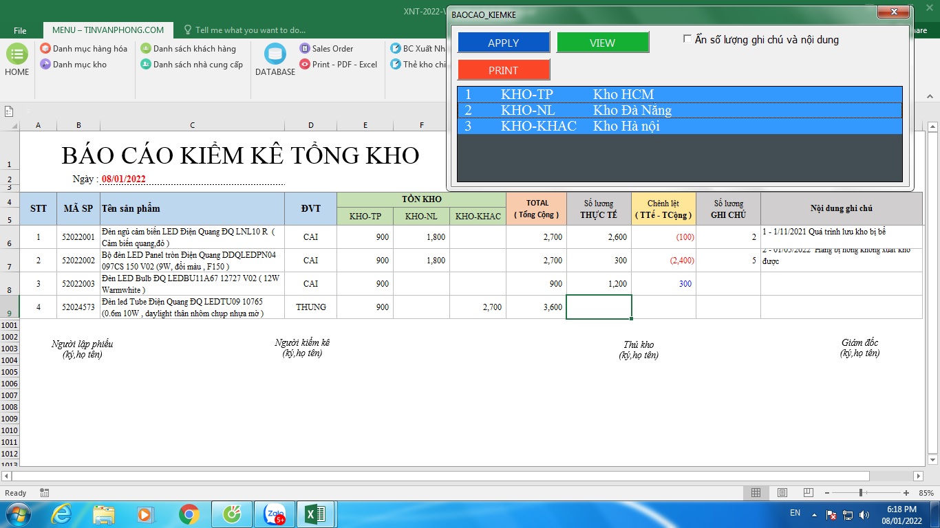 Phần mềm xuất nhập tồn bằng Excel miễn phí 2022 3 Phần mềm xuất nhập tồn bằng Excel miễn phí 2022