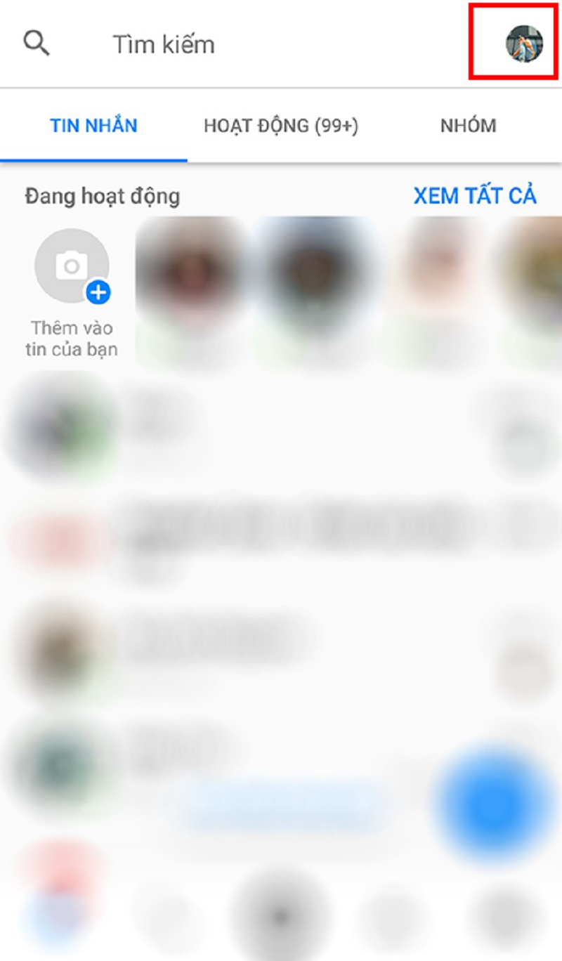 truycapvaomessengertrendienthoainhanchonbieutuongcanhancuaban Thực hiện Cách tắt thời gian đang hoặc đã online trên Facebook Messenger